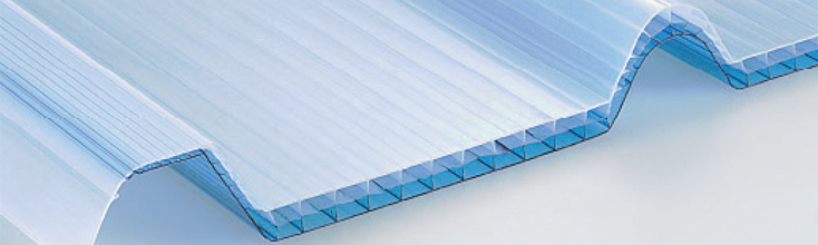 Ezooza Plaque polycarbonate alvéolaire traité UV, 200 x 105 cm